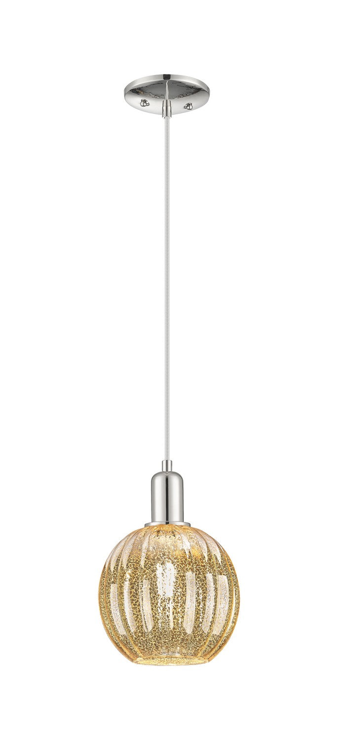 Innovations 716-1P-PN-G458-7ME One Light Pendant, Polished Nickel