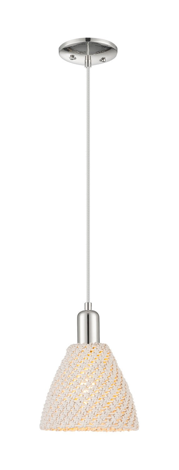 Innovations 716-1P-PN-NBD-75-NAT One Light Pendant, Polished Nickel