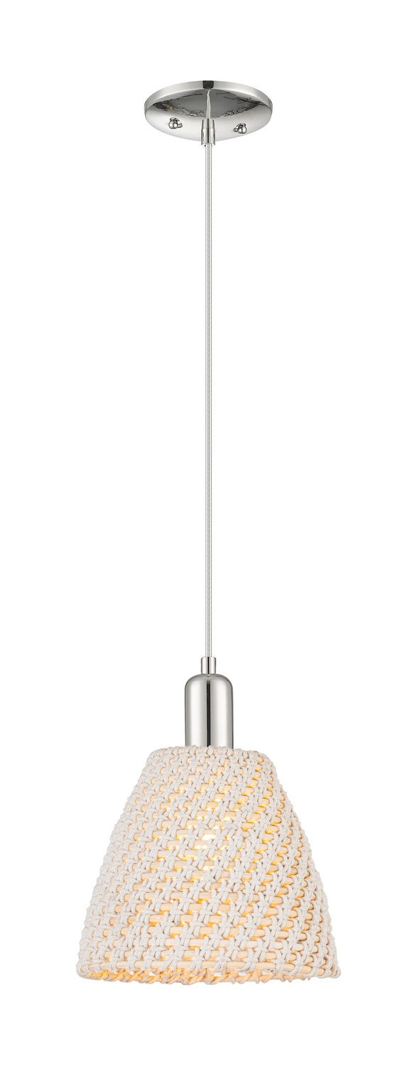 Innovations 716-1P-PN-NBD-9-NAT One Light Pendant, Polished Nickel