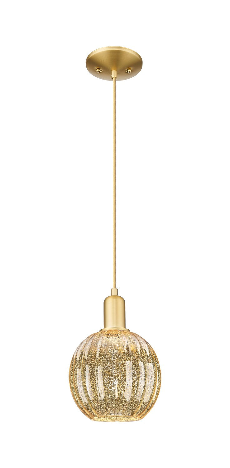 Innovations 716-1P-SG-G458-7ME One Light Pendant, Satin Gold