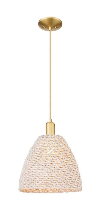 Innovations 716-1P-SG-NBD-12-NAT One Light Pendant, Satin Gold