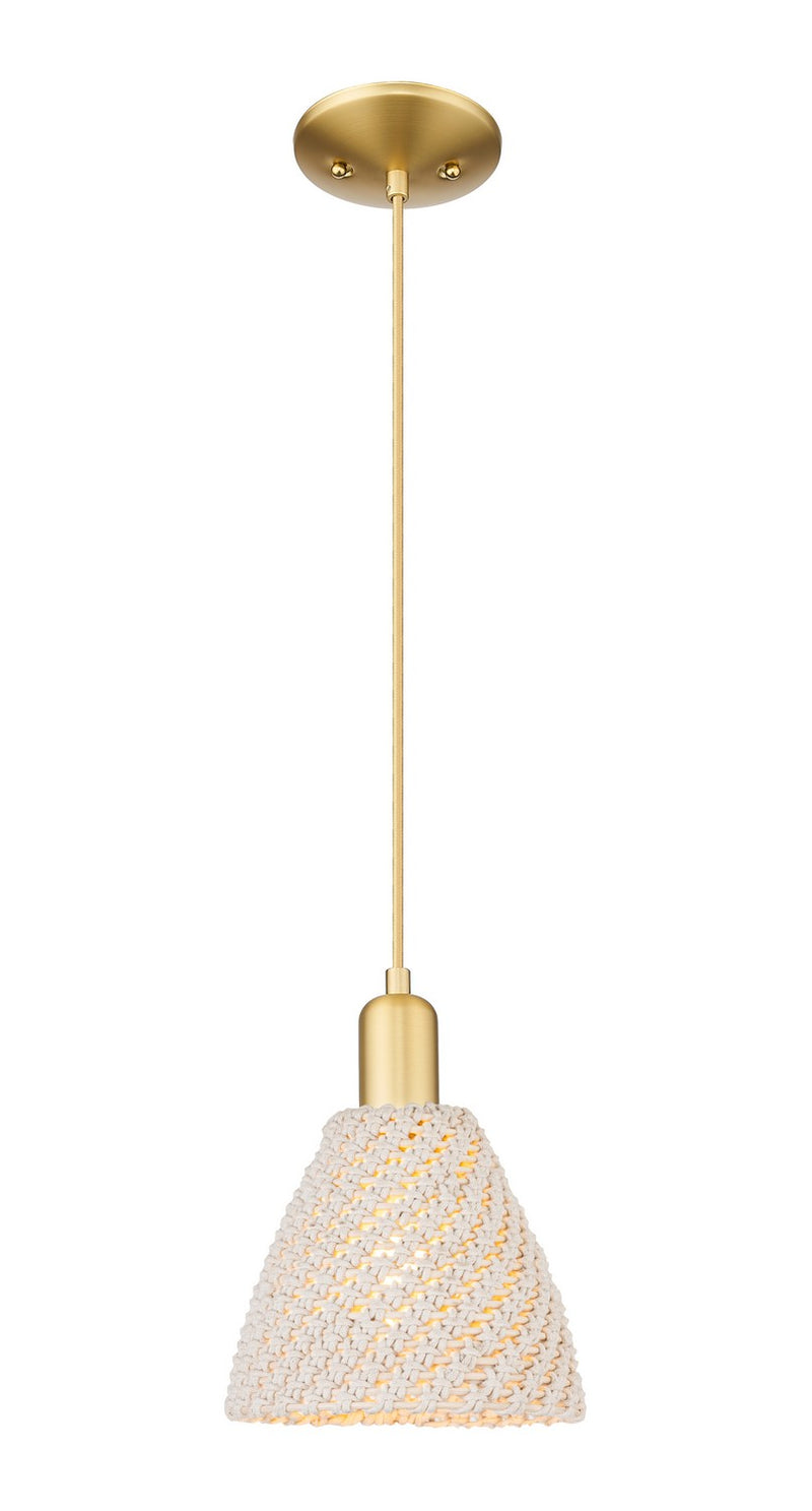 Innovations 716-1P-SG-NBD-75-NAT One Light Pendant, Satin Gold