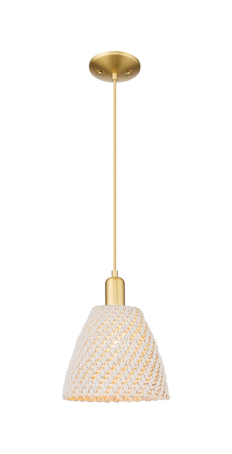 Innovations 716-1P-SG-NBD-9-NAT One Light Pendant, Satin Gold