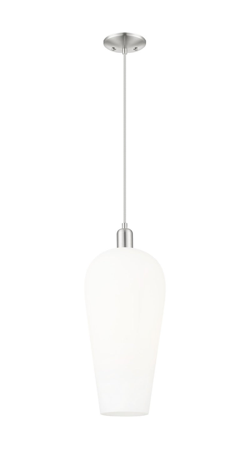 Innovations 716-1P-SN-G456-8WH One Light Pendant, Brushed Satin Nickel