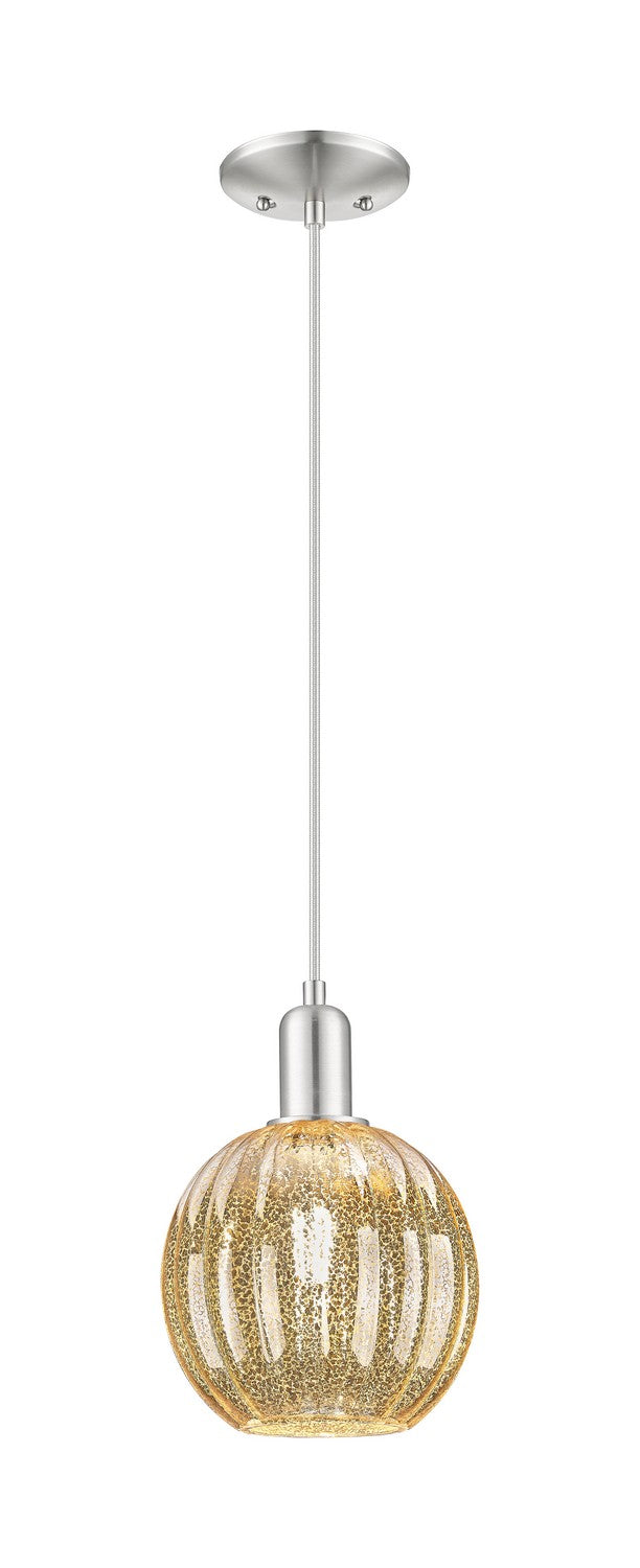 Innovations 716-1P-SN-G458-7ME One Light Pendant, Brushed Satin Nickel