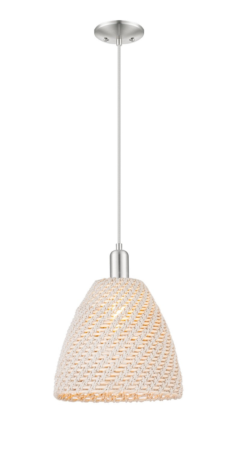 Innovations 716-1P-SN-NBD-12-NAT One Light Pendant, Brushed Satin Nickel