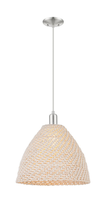 Innovations 716-1P-SN-NBD-16-NAT One Light Pendant, Brushed Satin Nickel
