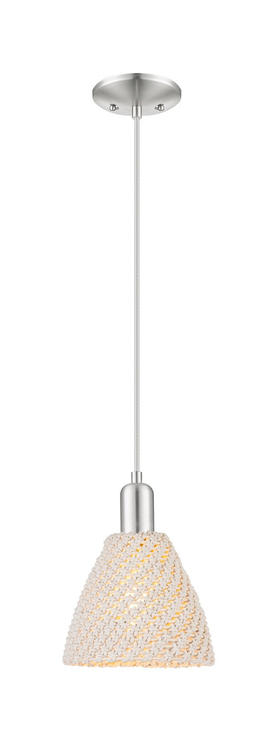 Innovations 716-1P-SN-NBD-75-NAT One Light Pendant, Brushed Satin Nickel