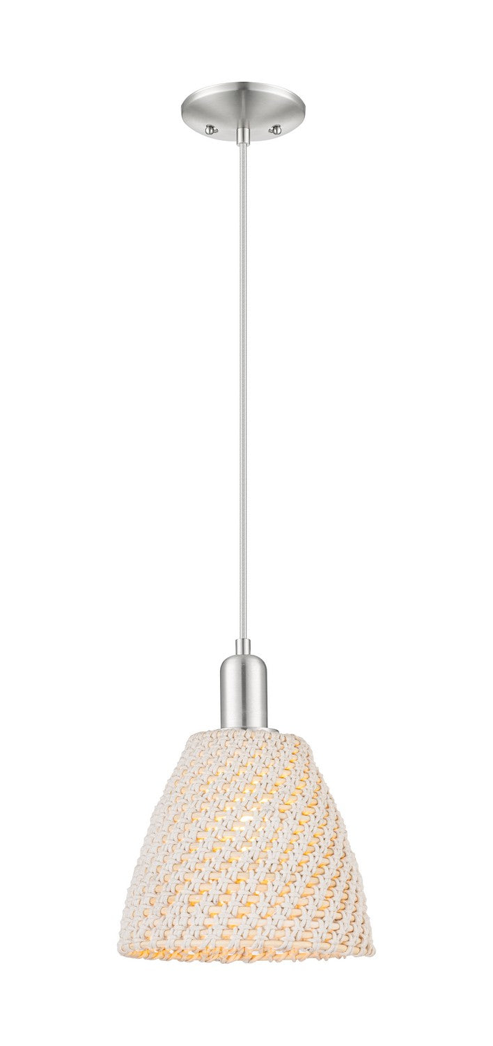 Innovations 716-1P-SN-NBD-9-NAT One Light Pendant, Brushed Satin Nickel