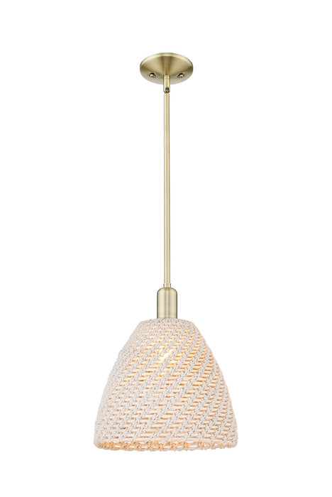 Innovations 716-1S-AB-NBD-12-NAT One Light Pendant, Antique Brass