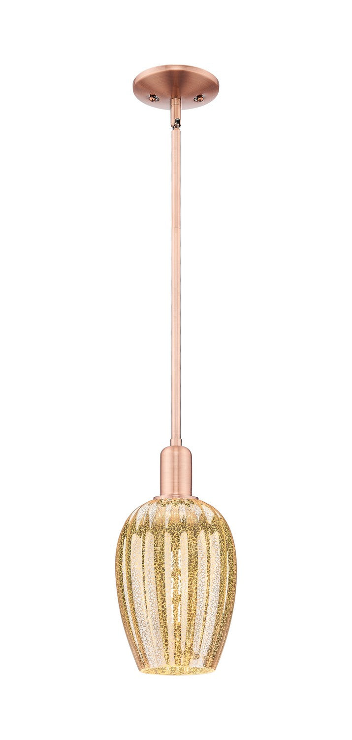 Innovations 716-1S-AC-G457-6ME One Light Pendant, Antique Copper