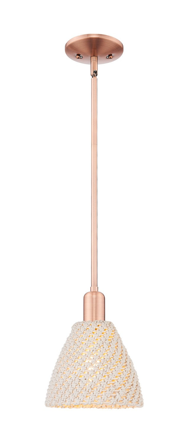 Innovations 716-1S-AC-NBD-75-NAT One Light Pendant, Antique Copper