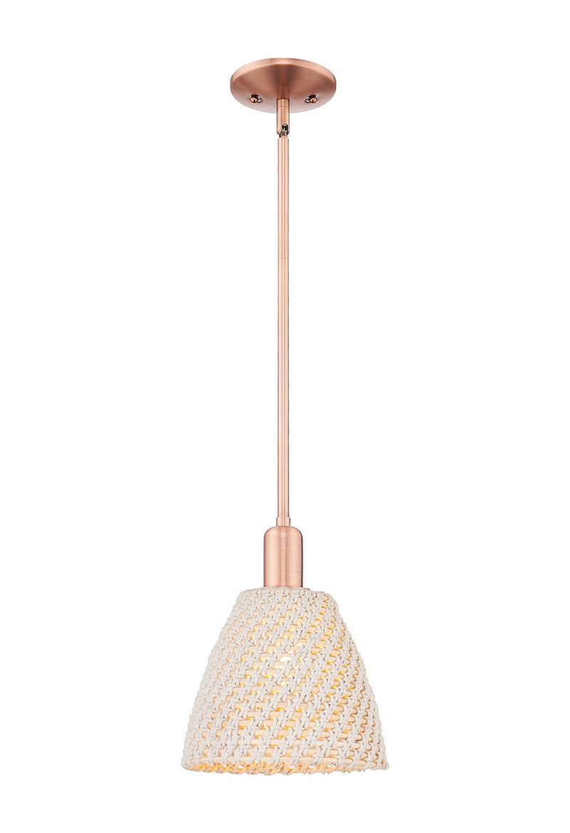 Innovations 716-1S-AC-NBD-9-NAT One Light Pendant, Antique Copper