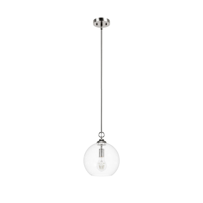Hunter 48060 One Light Pendant, Brushed Nickel