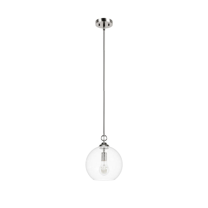 Hunter 48060 One Light Pendant, Brushed Nickel
