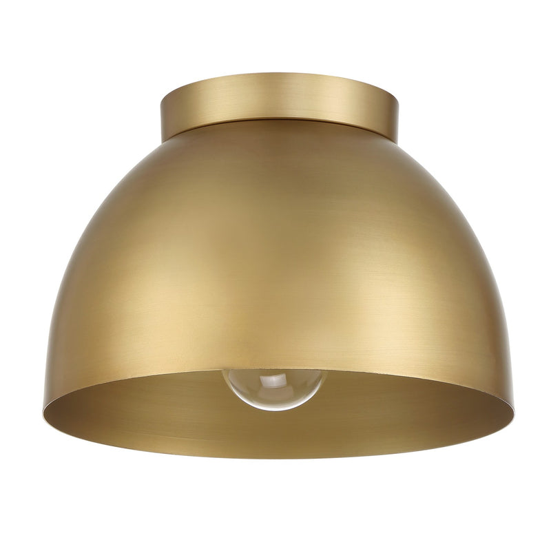 Hunter 48133 One Light Flush Mount, Luxe Gold