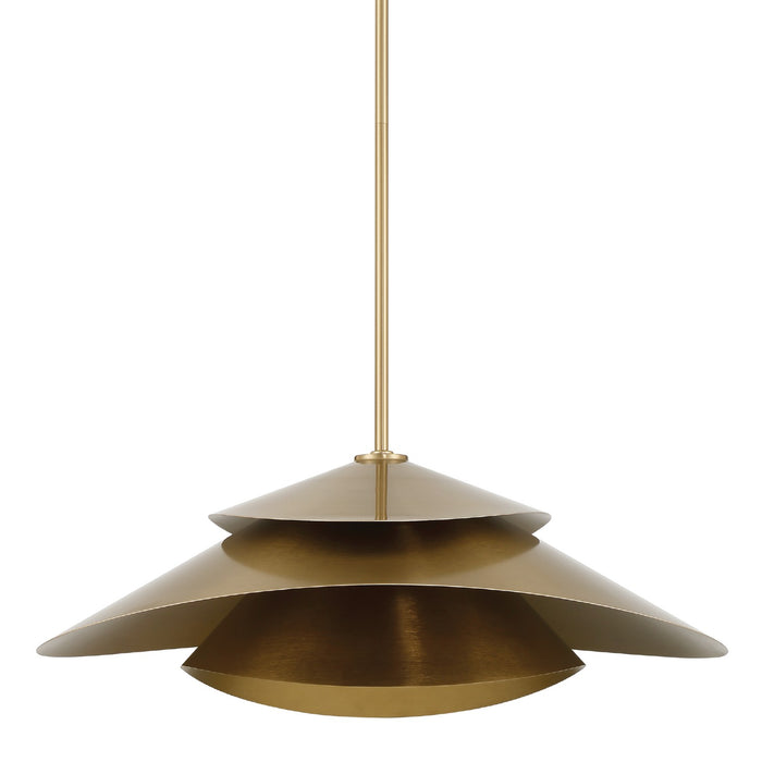 Hunter 48154 One Light Pendant, Alturas Gold