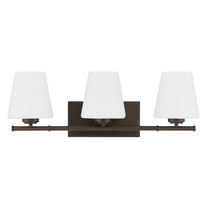 Hunter 48116 Three Light Bathroom Vanity, Matte Bronze