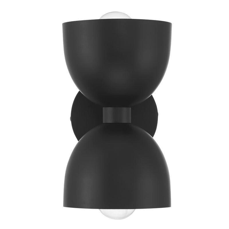 Hunter 48130 One Light Wall Sconce, Matte Black