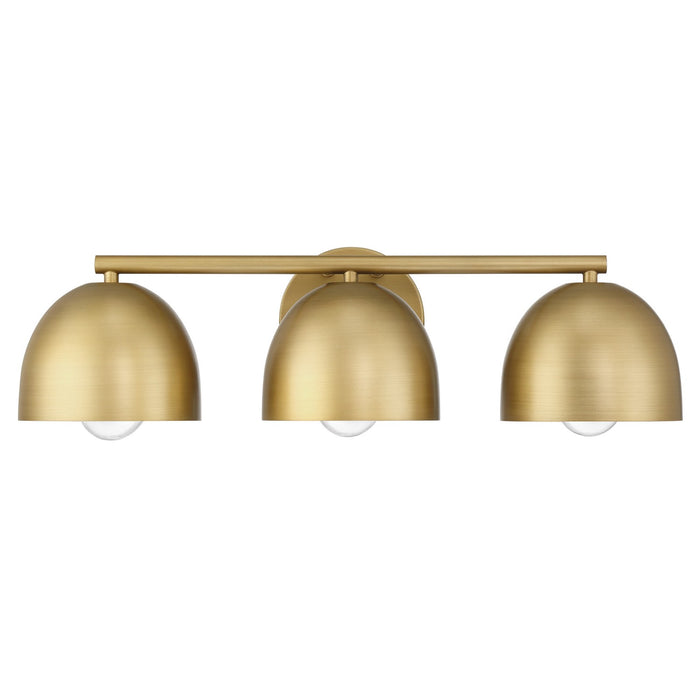 Hunter 48137 Three Light Bathroom Vanity, Luxe Gold