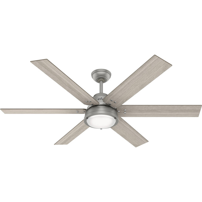 Hunter 51178 60" Ceiling Fan, Matte Silver