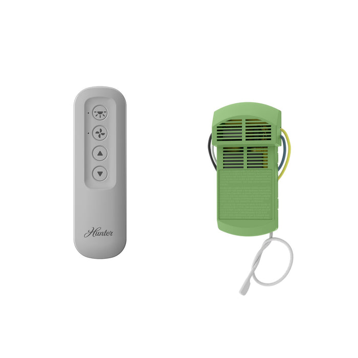 Hunter 99770 Universal Fan-Light Remote Control with Receiver, Dove Grey