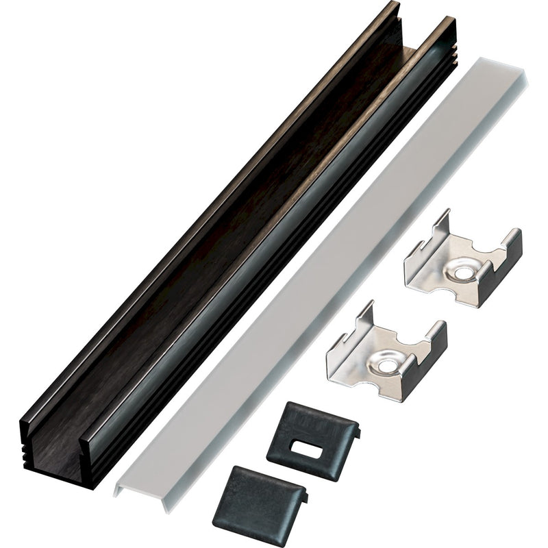American Lighting PE-UNV-BK-2M-BNDL1 Bundle Of 1, Aluminum