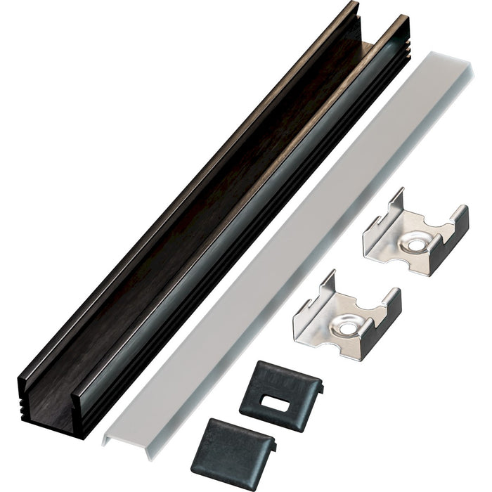 American Lighting PE-UNV-BK-2M-BNDL1 Bundle Of 1, Aluminum
