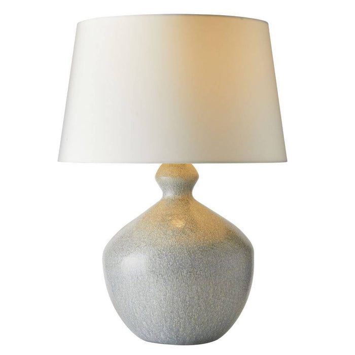 Arteriors PTC32-591 One Light Table Lamp, Icy Morn/Antique Brass/Off-White/Off-White