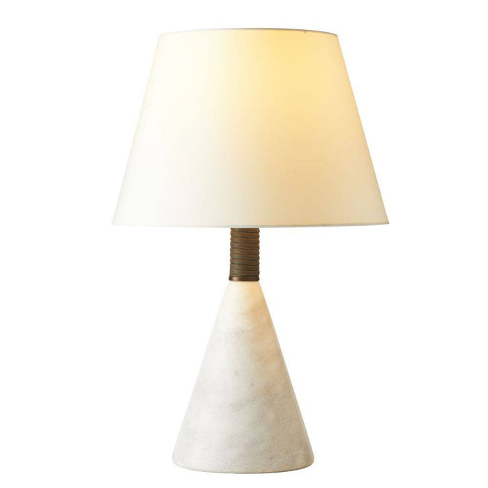 Arteriors PTC38-SH039 One Light Table Lamp, White/Graphite/Heritage Brass/Ivory