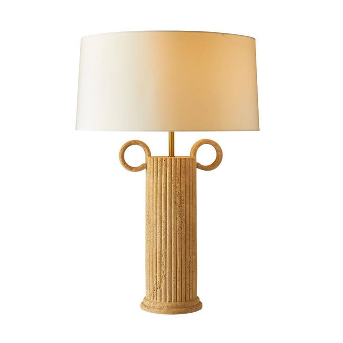 Arteriors PTC41-764 One Light Table Lamp, Sand/Antique Brass/Ivory/White