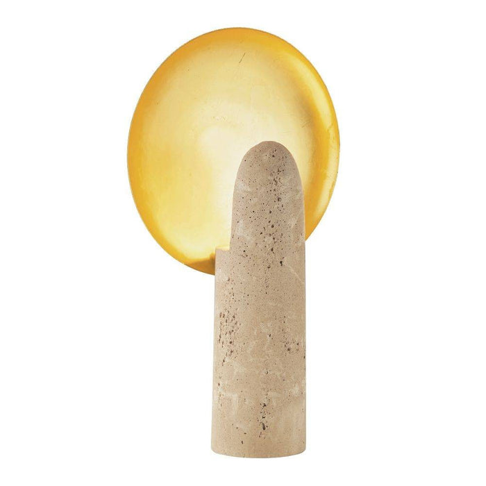 Arteriors PTC42 One Light Table Lamp, Sand/Antique Brass