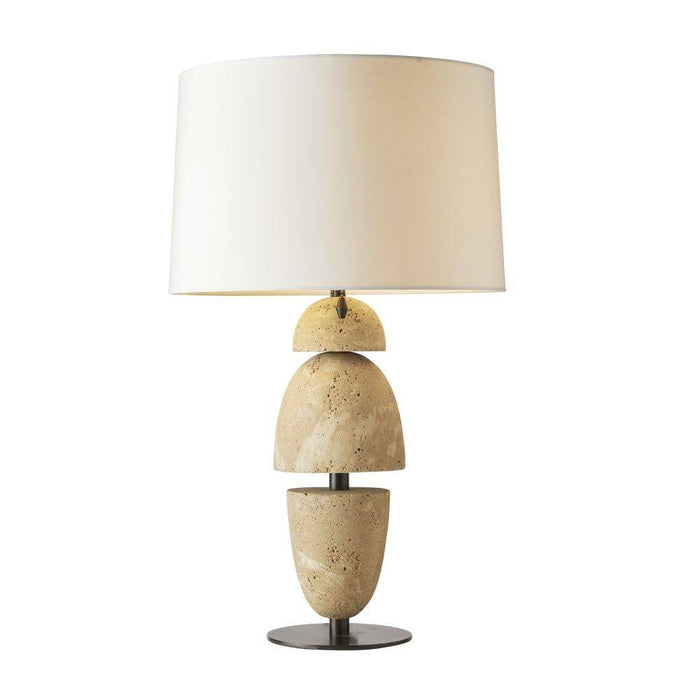 Arteriors PTC43-229 Two Light Table Lamp, Sand/Bronze/Bronze/Off-White/Off-White