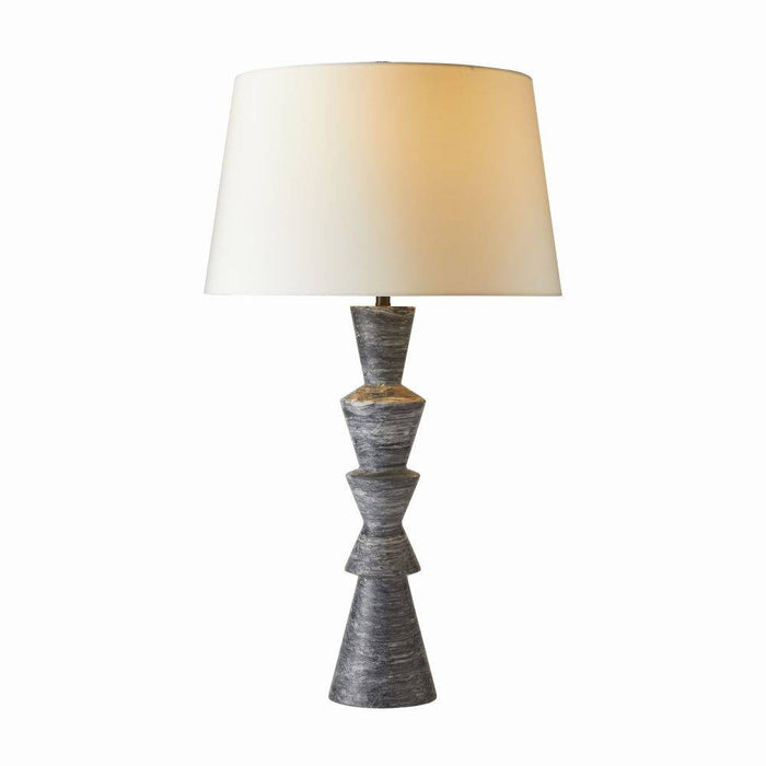 Arteriors PTC45-SH046 One Light Table Lamp, Galaxy/Bronze/Off-White/Off-White