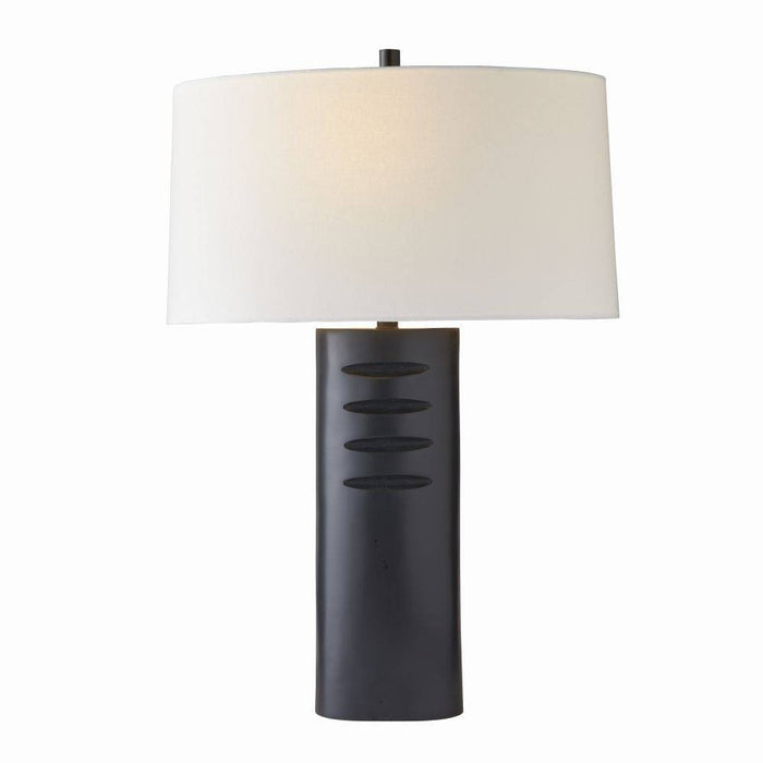 Arteriors PTI13-943 One Light Table Lamp, Bronze/White/White