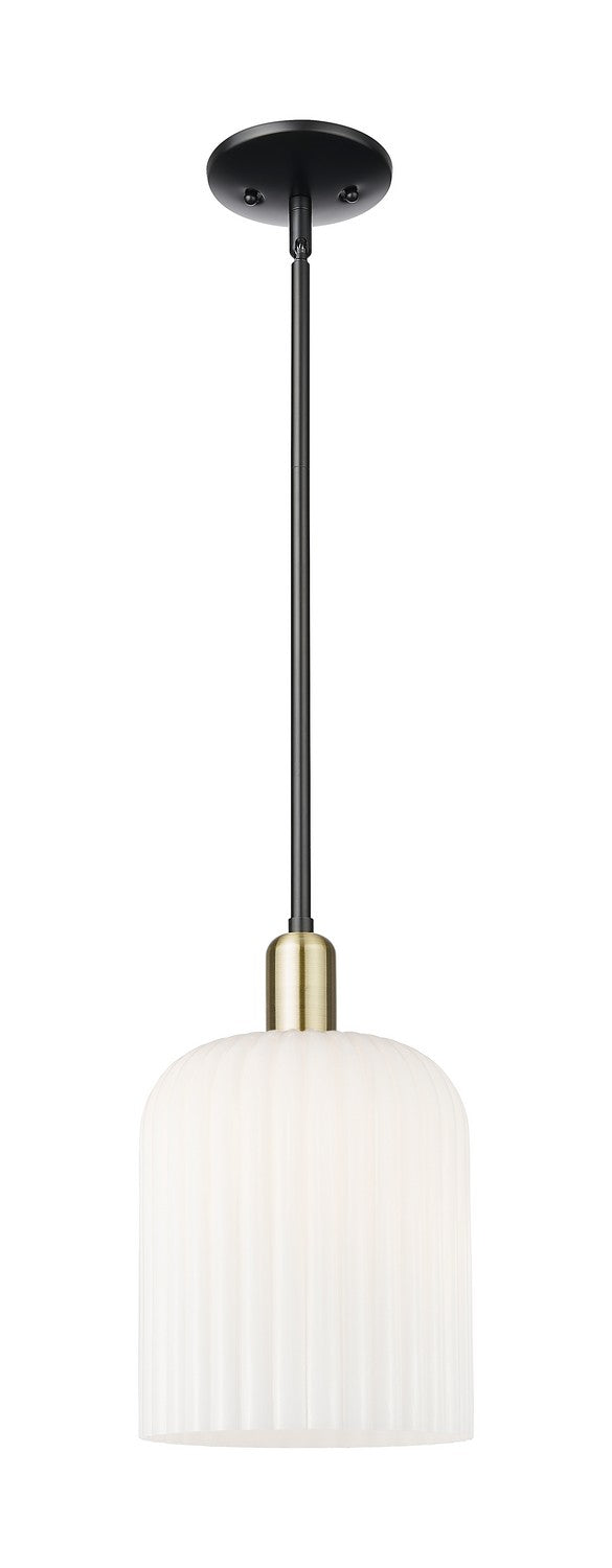 Innovations 716-1S-BAB-G559-8GWH One Light Pendant, Black Antique Brass