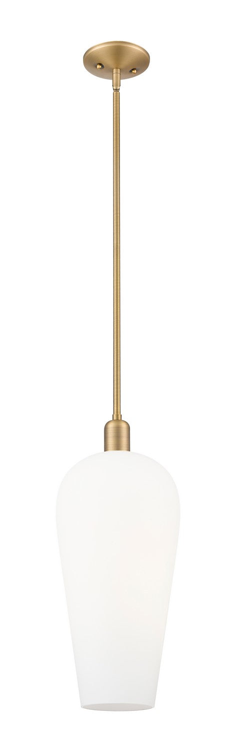 Innovations 716-1S-BB-G456-8WH One Light Pendant, Brushed Brass