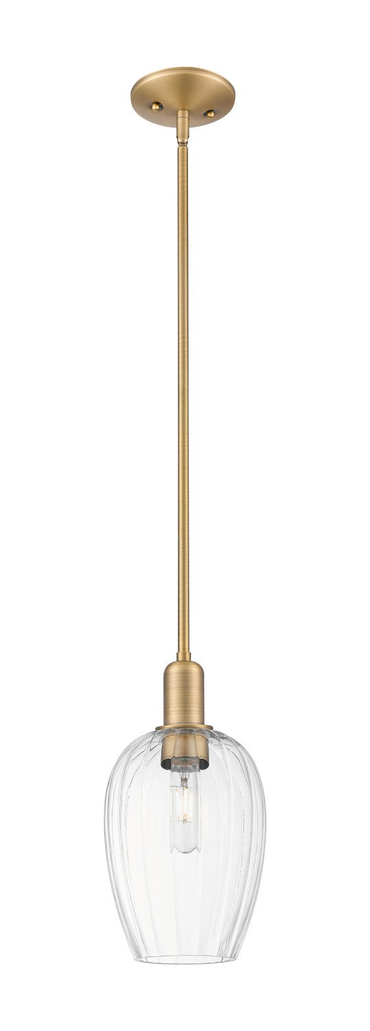 Innovations 716-1S-BB-G457-6CL One Light Pendant, Brushed Brass