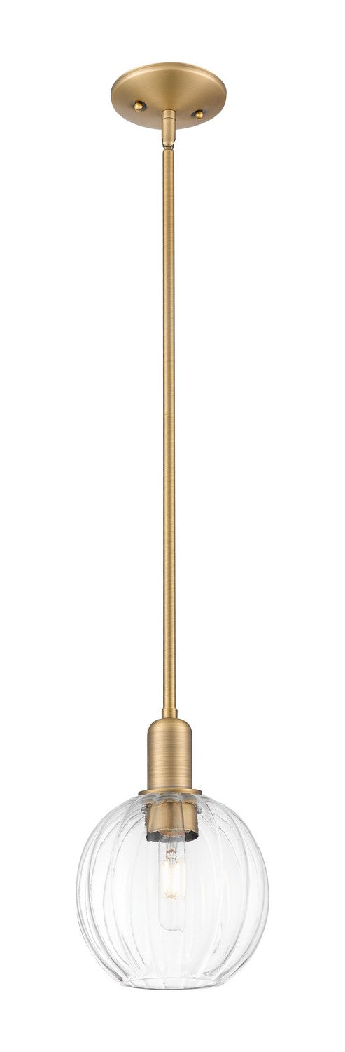 Innovations 716-1S-BB-G458-7CL One Light Pendant, Brushed Brass