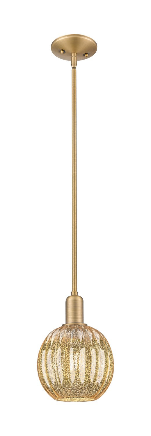 Innovations 716-1S-BB-G458-7ME One Light Pendant, Brushed Brass