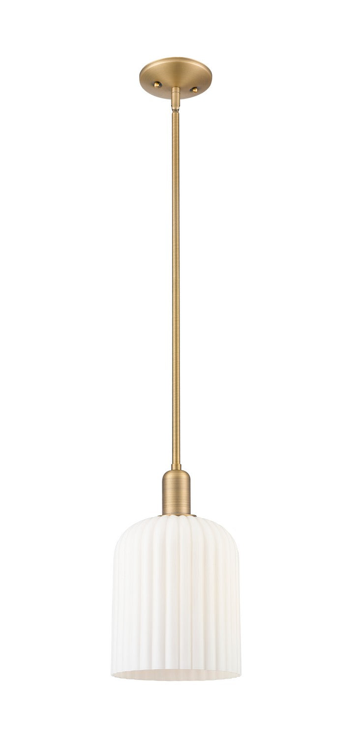Innovations 716-1S-BB-G559-8GWH One Light Pendant, Brushed Brass