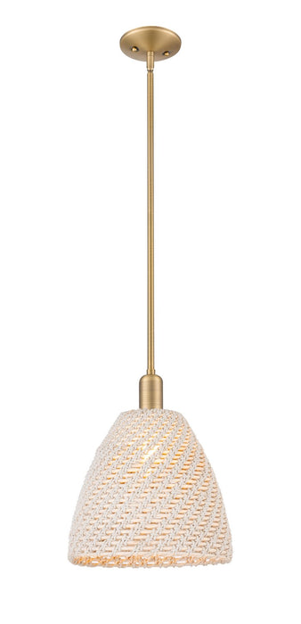 Innovations 716-1S-BB-NBD-12-NAT One Light Pendant, Brushed Brass