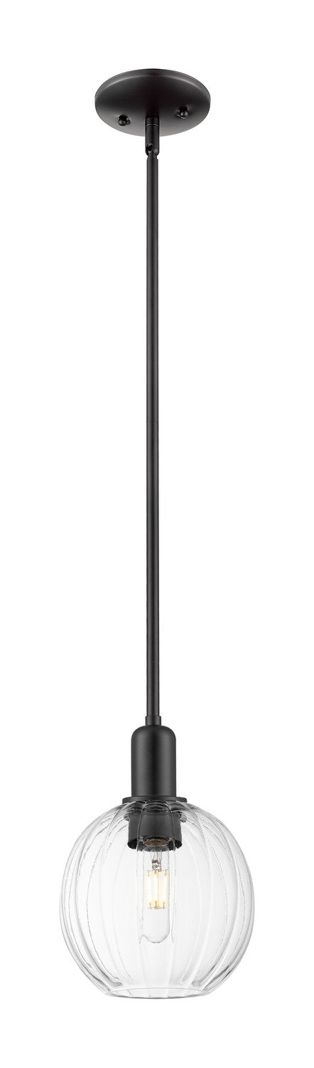Innovations 716-1S-BK-G458-7CL One Light Pendant, Matte Black