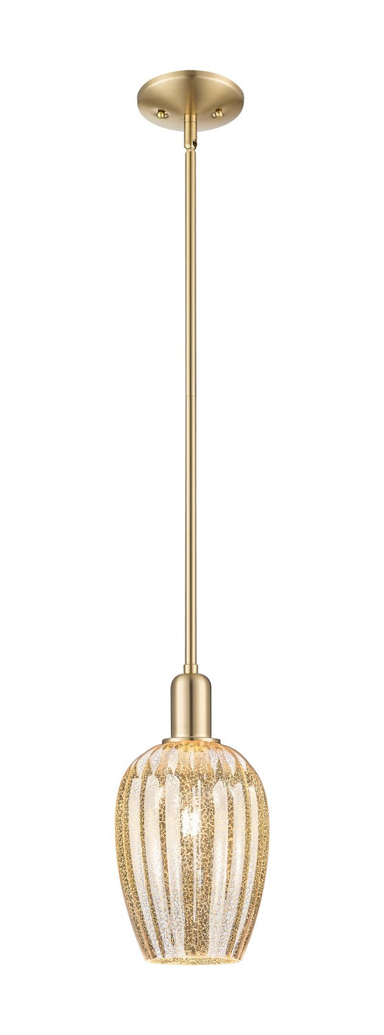 Innovations 716-1S-CB-G457-6ME One Light Pendant, Champagne Bronze