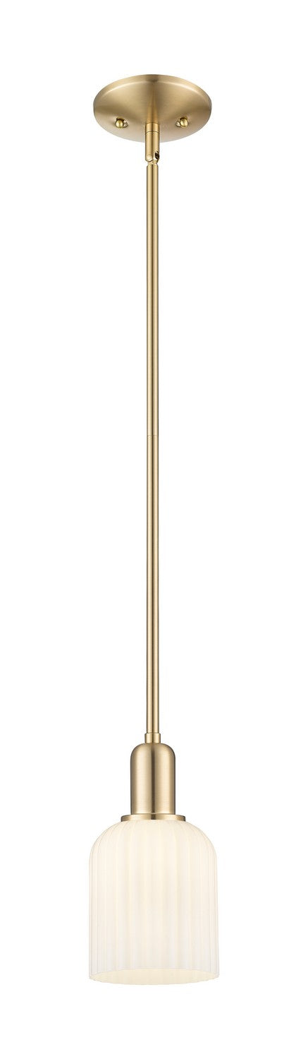 Innovations 716-1S-CB-G559-5GWH One Light Pendant, Champagne Bronze