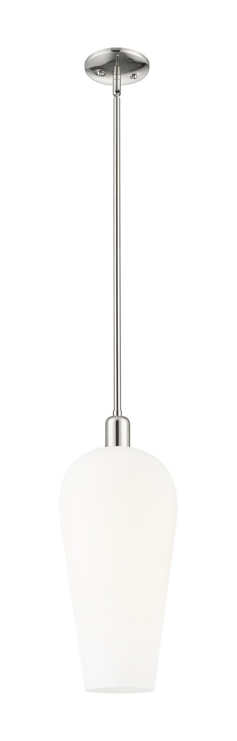 Innovations 716-1S-PN-G456-8WH One Light Pendant, Polished Nickel