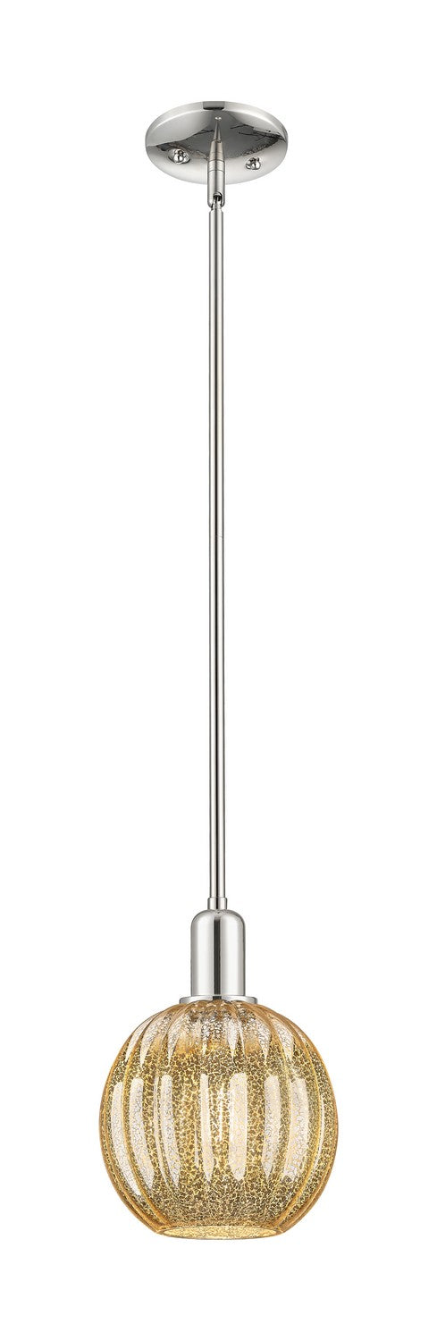 Innovations 716-1S-PN-G458-7ME One Light Pendant, Polished Nickel