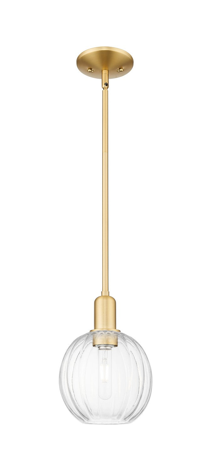 Innovations 716-1S-SG-G458-7CL One Light Pendant, Satin Gold