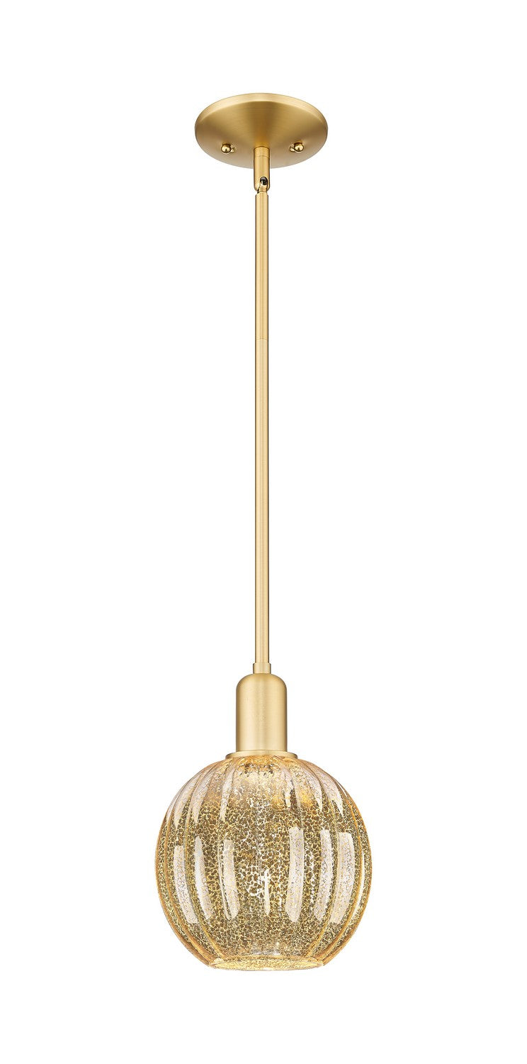 Innovations 716-1S-SG-G458-7ME One Light Pendant, Satin Gold