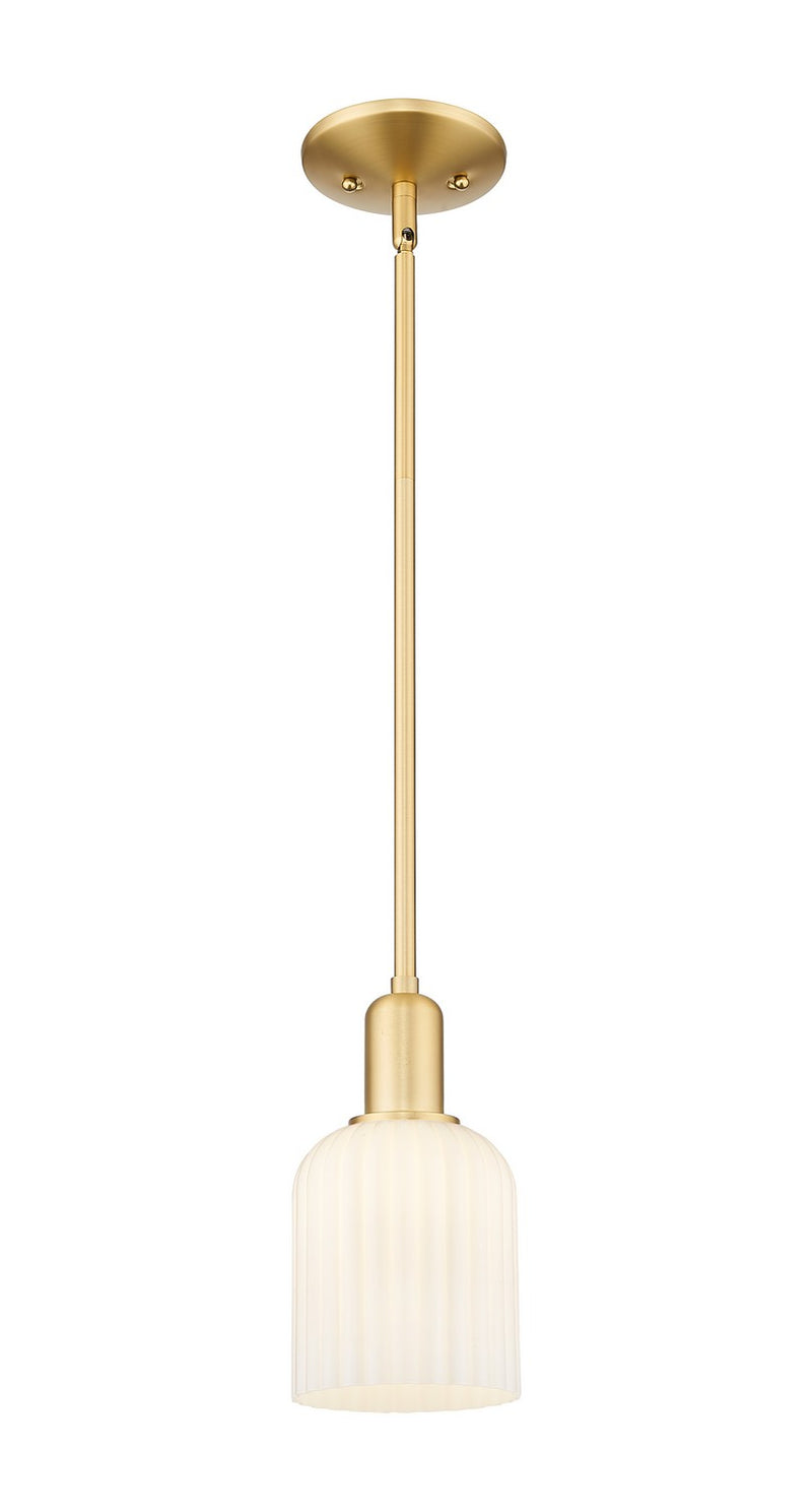 Innovations 716-1S-SG-G559-5GWH One Light Pendant, Satin Gold
